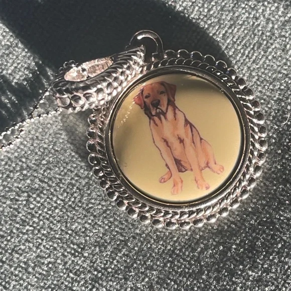 Milor Silver Dog Pendant Necklace - Picture 4 of 5